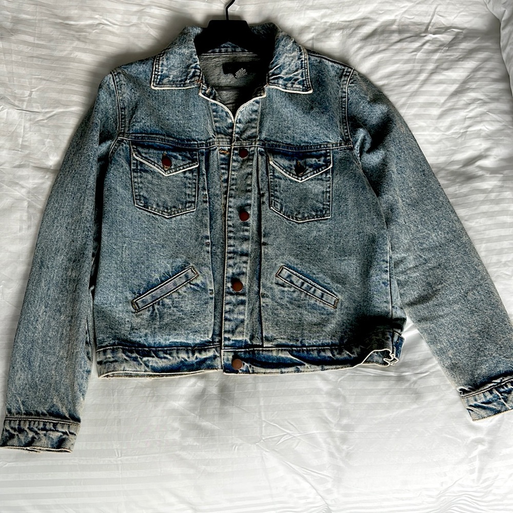 Rachel Zoe - Distressed Jean Jacket - Medium, like new.